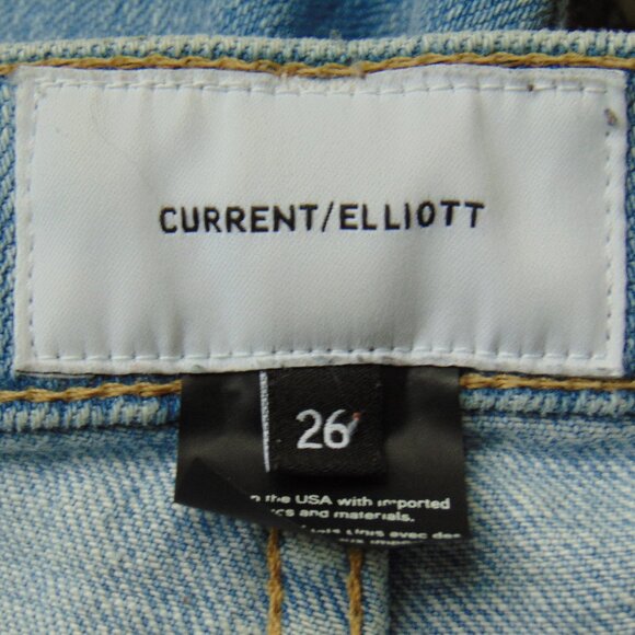 Current/Elliot Ripped Knees The Fling Nova Jeans Size 26 - Picture 7 of 8